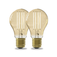 Calex Smart LED Lamp - 2-pack - E14 - P45 - CCT - Goud
