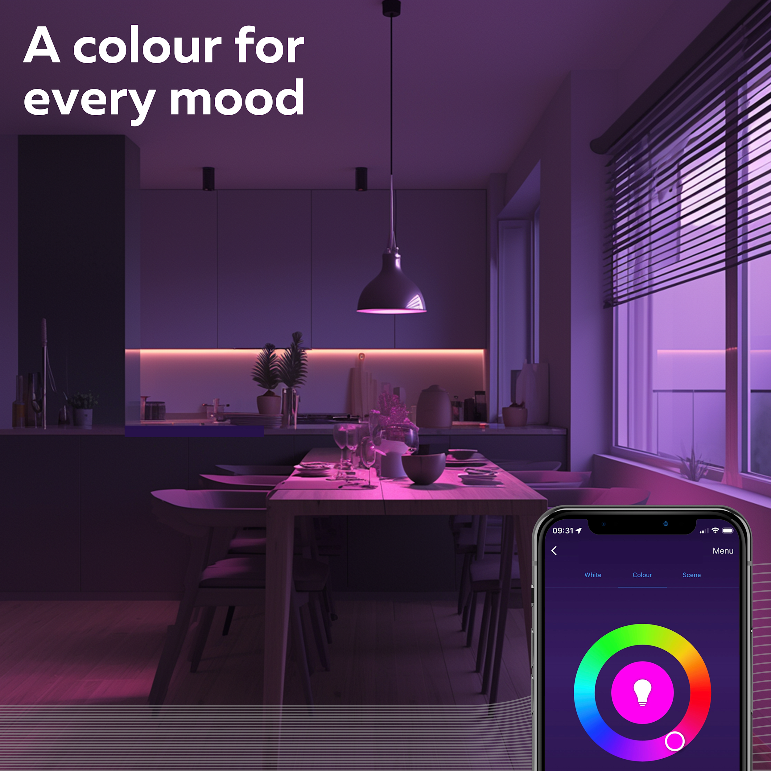 Calax Bulb Calex Smart LED Bulb - 2 Pack - E27- A60 - RGB + CCT