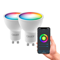 Calex Smart Ampoules LED - Lot de 2 - GU10 - RGB + CCT