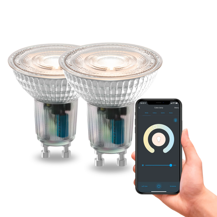 Calex Smart LED Bulb - 2 Pieces - GU10 - Warm White - 4.9W