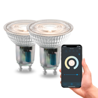 Calex Smart LED-Lampe - 2 Stück - GU10 - Warmweiß - 4,9W