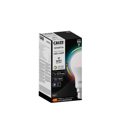 Calex Smart LED Bulb - B22 - A60 - RGB+Warm White - 9.4W