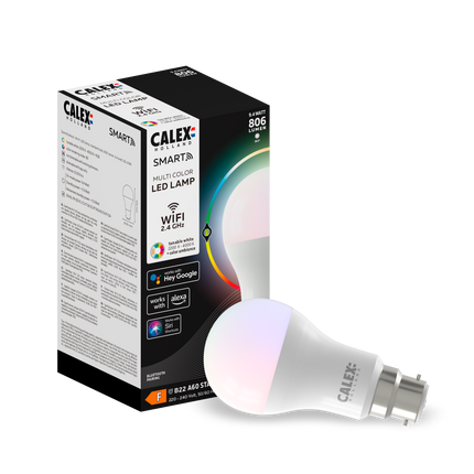 Calex Smart LED Bulb - B22 - A60 - White - 9.4W
