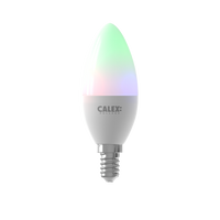 Calex Slimme LED Lamp - E14 - B35 - 4.9W - RGB - Wit - Dimbaar