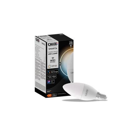 Calex Smart LED Bulb - E14 - B35 - White - 4.9W