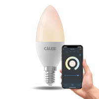 Calex Smart LED-Lampe - E14 - B35 - Weiß