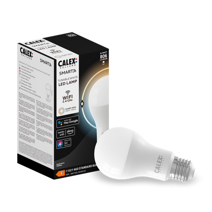 Calex Smart LED Bulb - E27 - A60 - White - 9.4W