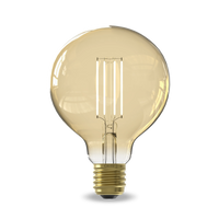 Calex Smart LED Filament Lamp - E27 - G95 - CCT - Goud