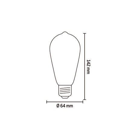 Calex Smart LED Bulb - E27 - Filament - RGB + CCT