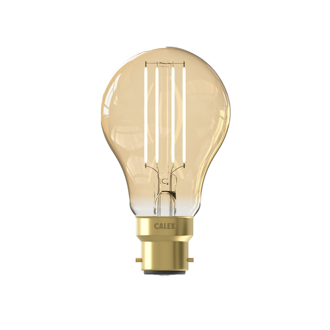 Calex Smart LED Bulb - Filament - B22 - A60 - Gold - 7W - Dimmable