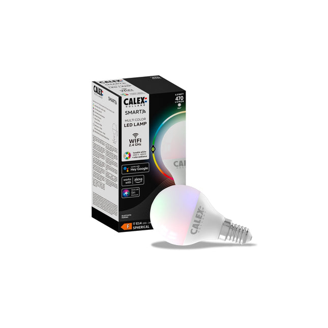 Calex Smart LED Bulb - Filament - E14 - P45 - 7W - RGB