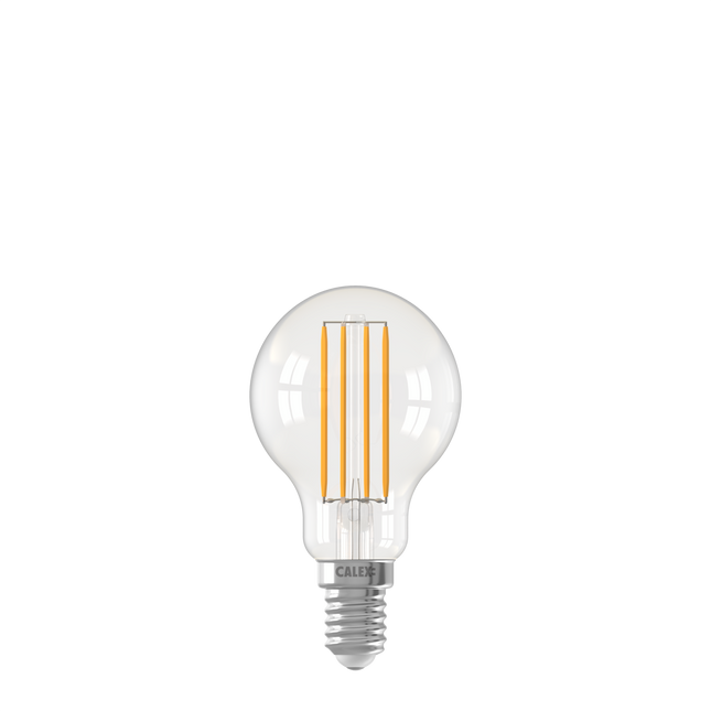Calex Smart LED Bulb - Filament - E14 - P45 - Clear - 4.9W - Dimmable