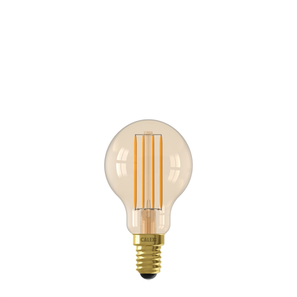 Calex Smart LED Bulb - Filament - E14 - P45 - Gold - 4.9W - Dimmable