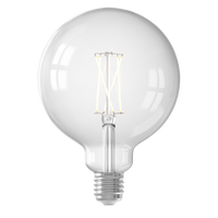 Calex Smart LED Bulb - Filament - E27 - G125 - Clear - 7W - Dimmable