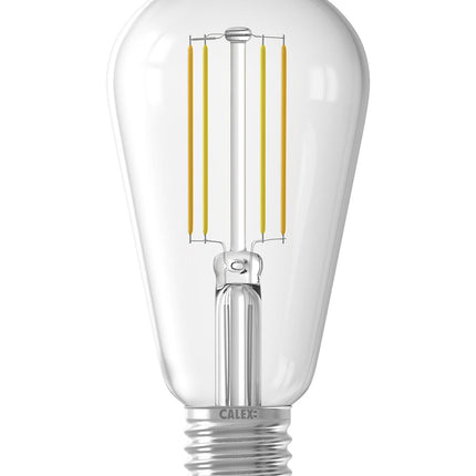 Calex Smart LED Bulb - Filament - E27 - ST64 - Clear - 7W