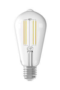 Calex Smart LED Bulb - Filament - E27 - ST64 - Clear - 7W