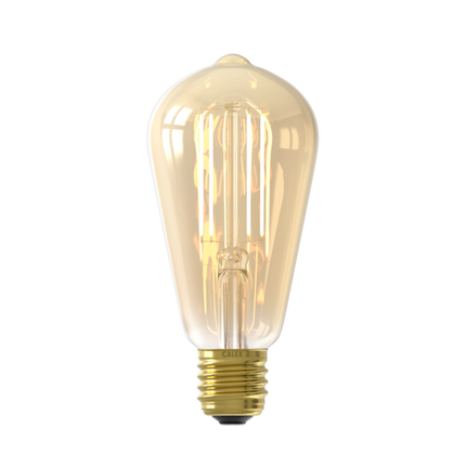 Calex Smart LED Bulb - Filament - E27 - ST64 - Gold - 7W