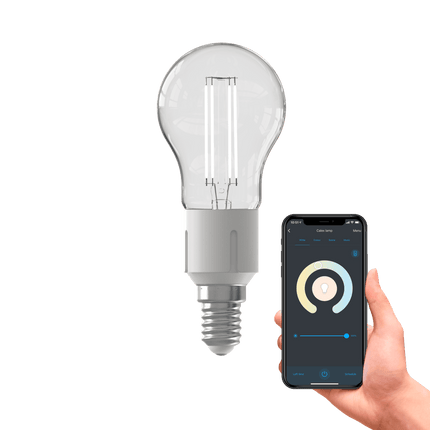 Calex Smart LED Bulb - Filament - P45 - Clear - E14 - 4.5W - CCT