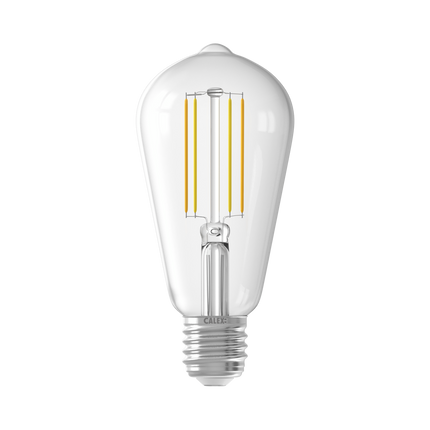 Calex Smart LED Bulb - Filament - ST64 - CCT - Clear