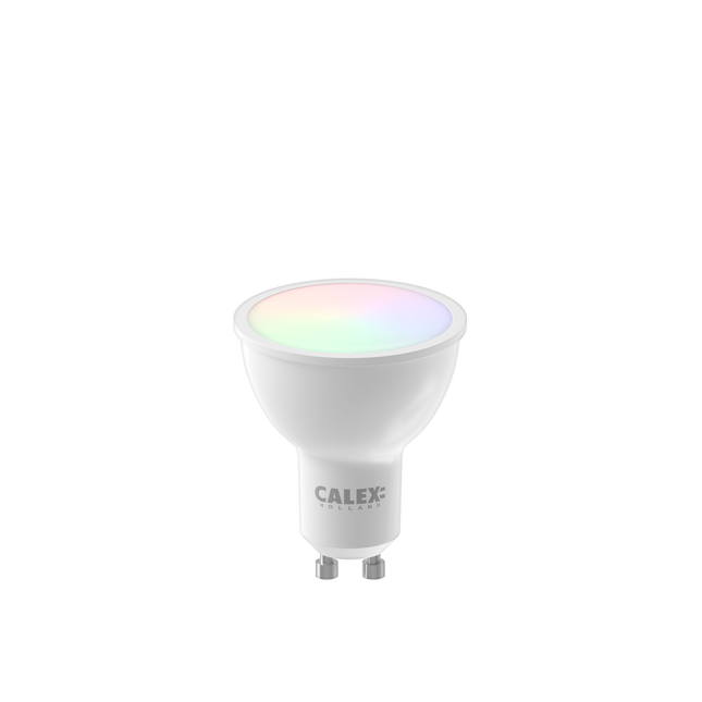 Calex Smart LED Bulb - GU10 - RGB - Warm White - 4.9W - Dimmable