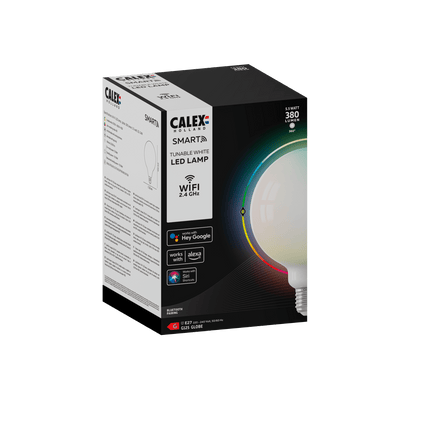 Calex Smart LED Bulb Softline - Filament - E27 - G125 - 5.5W - RGB