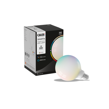 Calex Smart LED Bulb Softline - Filament - E27 - G125 - 5.5W - RGB