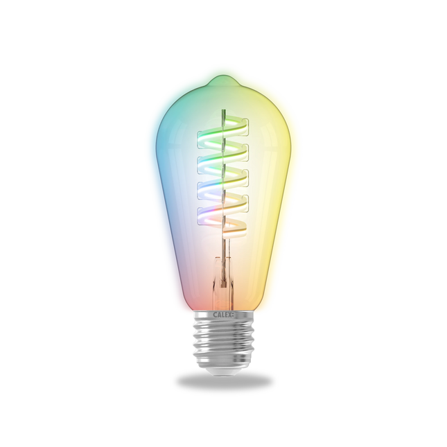 Calex Smart LED Filament Lamp – E27 – RGB + Warm White