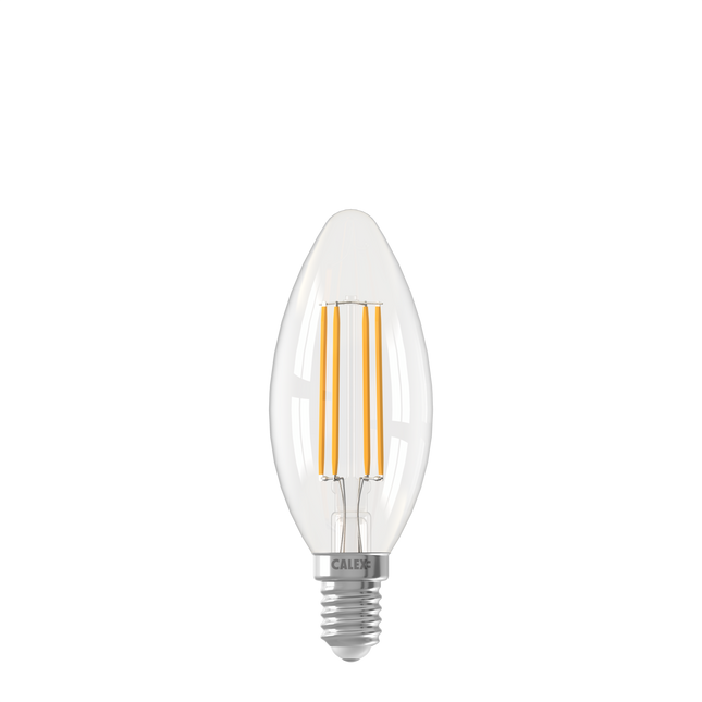 Calex Smart LED Lamp - Filament - E14 - B35 - Clear - Dimmable