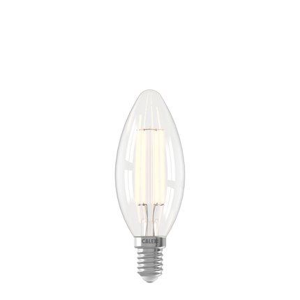 Calex Smart LED Lamp - Filament - E14 - B35 - Clear - Dimmable