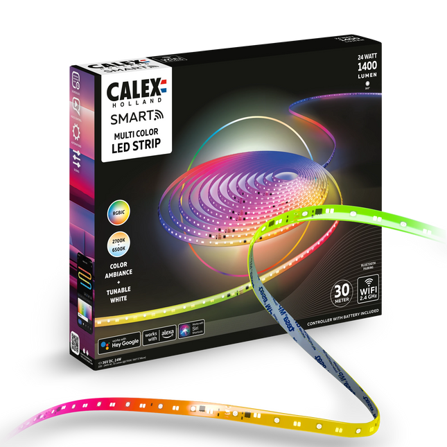 Calex Smart Led Strip Light - 30m - RGBCCTIC