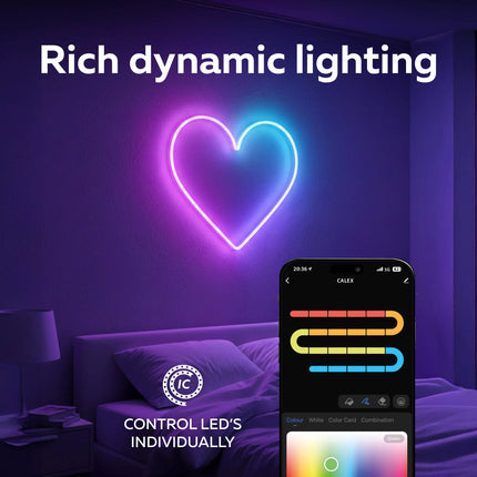 Calex Smart Neon Flex Strip Light - 2m - RGBIC