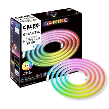 Calex Smart Neon Flex Strip Light - 2m - RGBIC