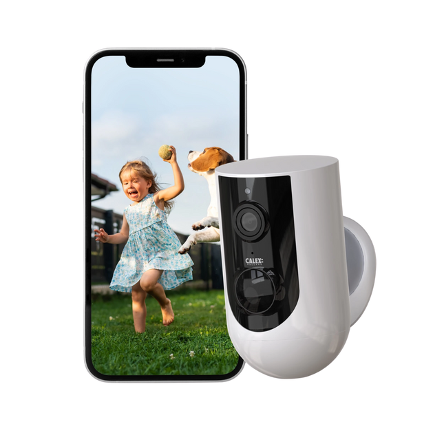 Calex Smart Outdoor Camera - 2K - Wireless - White