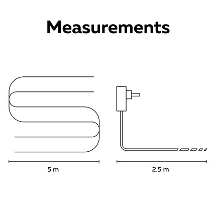 Calex Smart Outdoor LED Strip 5m – RGB + CCT