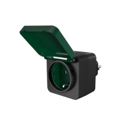 Calex Smart Prise extérieure - Plug EU - Noir