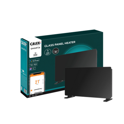 Calex Smart Panel Heater - 1400W - Black