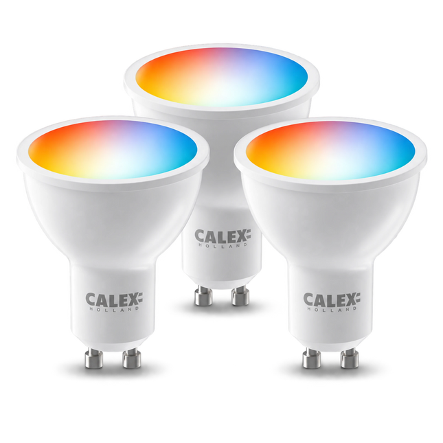 Calex Smart Reflector - 3 pieces - GU10 - RGB