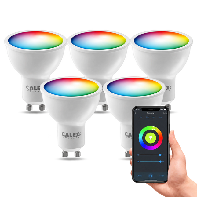 Calex Smart Reflector - 5 pieces - GU10 - RGB
