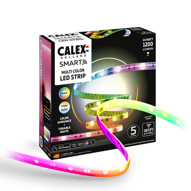 Calex Smart Strip Light - 5m - RGBIC + CCT