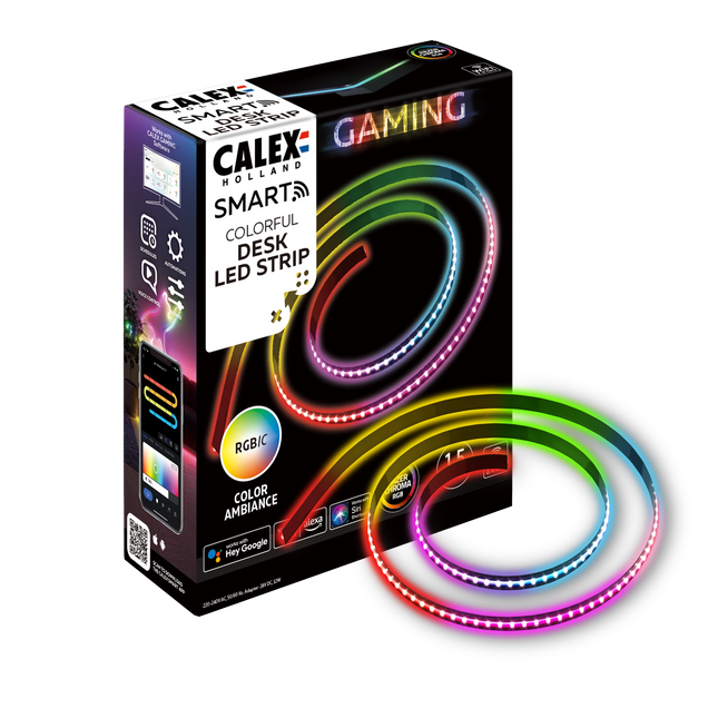 Calex Smart Strip Light for Desk - 150cm - RGBIC