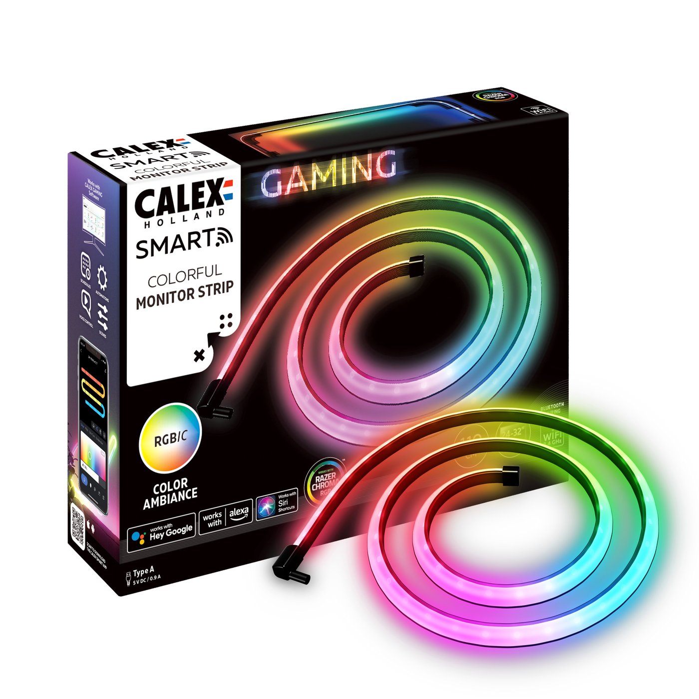 Calex Led Controller Calex Smart Strip Light for Monitor - 110cm - RGBIC