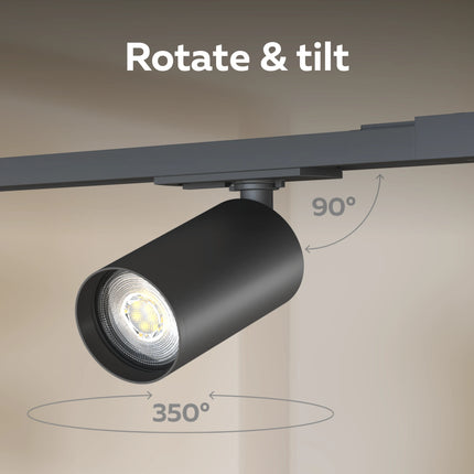 Calex Smart Tracklight 3M - 6x Smart GU10 Spots - RGB + CCT - Black