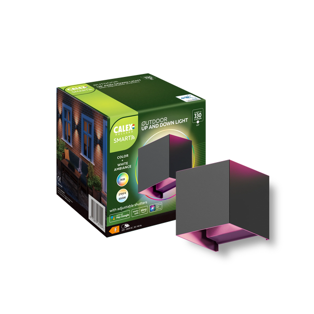 Calex Smart Wall Light - RGB and CCT - Black