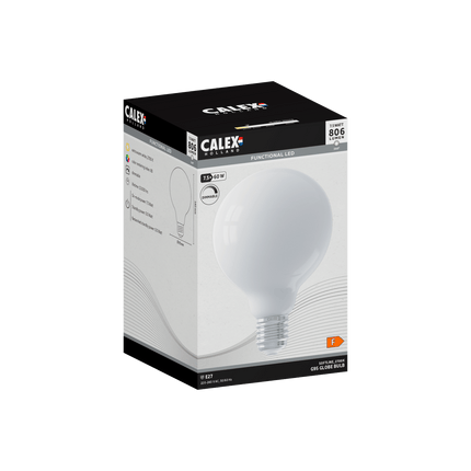 Calex Softline LED Lamp - E27 - 7.5W - G95 - White