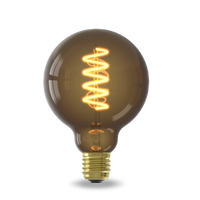 Calex Spiral Filament LED Bulb - E27 - G95 - Natural