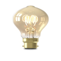Calex Spiral Filament LED Lamp - B22 - A60 - Gold - 3.8W - Dimmable