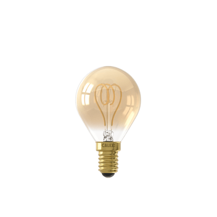 Calex Spiral Filament LED Lamp - E14 - P45 - Gold