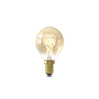 Calex Lampe LED à filament spirale - E14 - P45 - Or