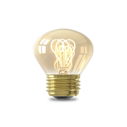 Calex Spiral Filament LED Lamp - E27 - P45 - Gold