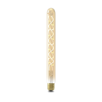 Calex Lampe LED à filament spirale - E27 - T32 - Or